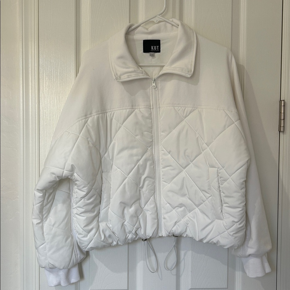 Kut from the Kloth Women's Cream Puffer Jacket
